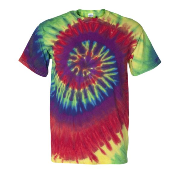 Multi-Color Spiral Short Sleeve T-Shirt Thumbnail