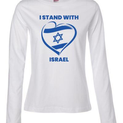 I Stand With Israel - Lasies Long Sleeve Thumbnail