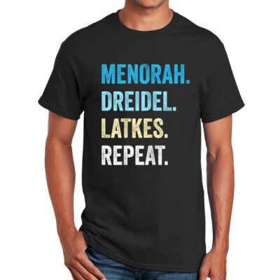 Menorah Dreidel Latkes Repeat Thumbnail