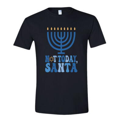 Not Today Santa - Adult Unisex T-Shirt Thumbnail