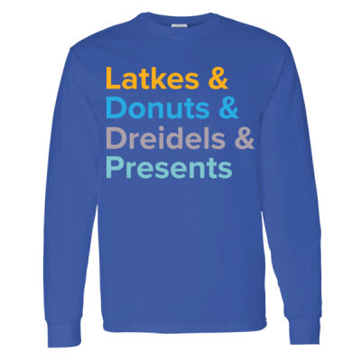 Latkes and Donuts - Adult Unisex Long Sleeve Thumbnail