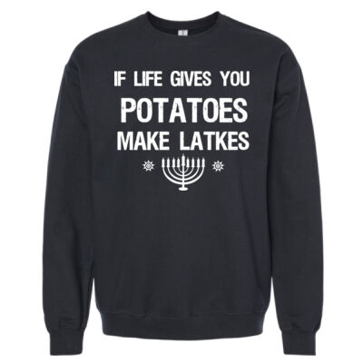 If Life Gives You Potatos - Adult Unisex Crew Sweatshirt Thumbnail