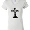 Women's Short Sleeve V-Neck T-Shirt Thumbnail